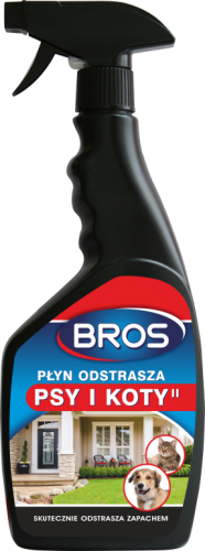 Bros Płyn odstrasza psy i koty 500ml