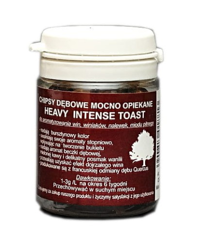 Chipsy dębowe mocno opiekane 20g CHD1