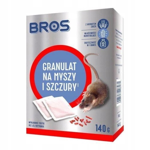 Granulat trutka na myszy i szczury Bros