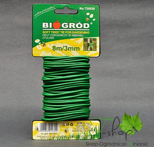 Drut ogrodniczy powlekany 8m/3mm 720538