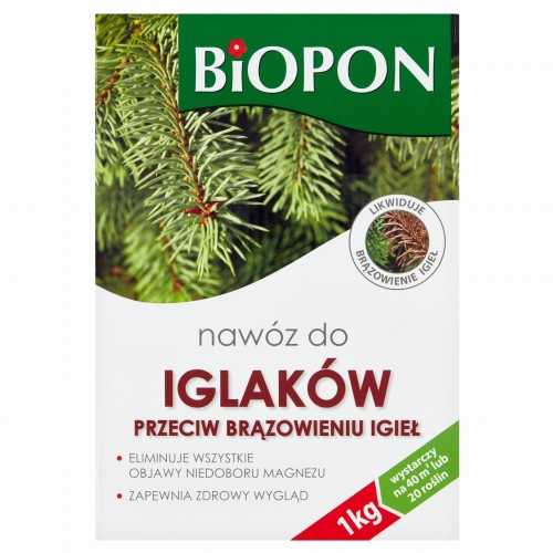 Nawóz do iglaków przeciw brązowieniu igieł