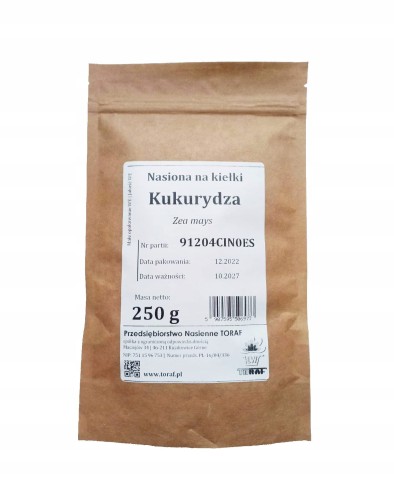 Nasiona na kiełki Kukurydza 250g Toraf