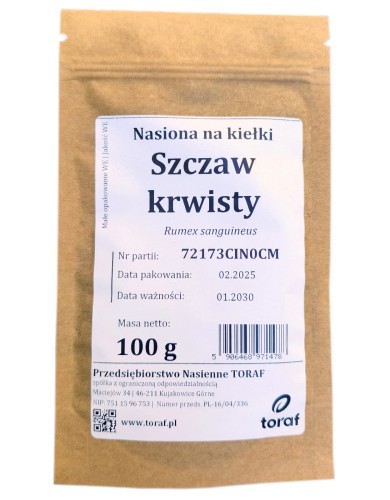 Szczaw krwisty nasiona na kiełki